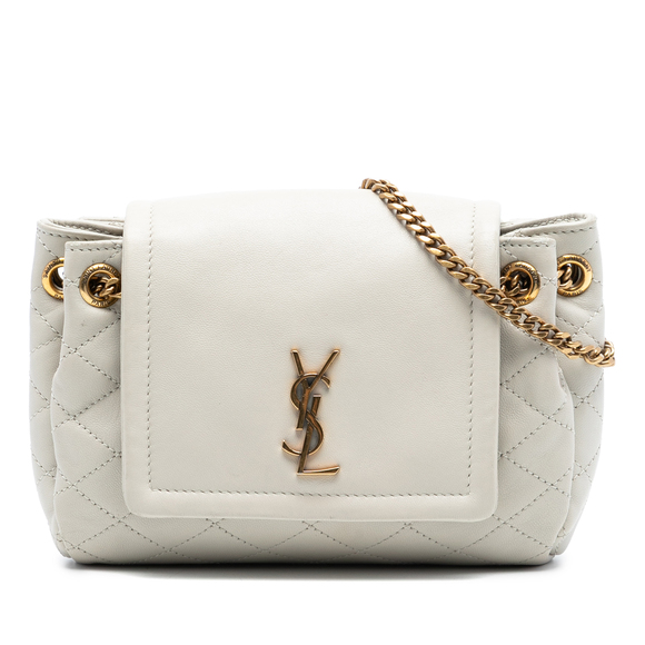 Saint Laurent Handbags - Pre-Loved Saint Laurent Mini Quilted Lambskin Monogram Nolita Bag